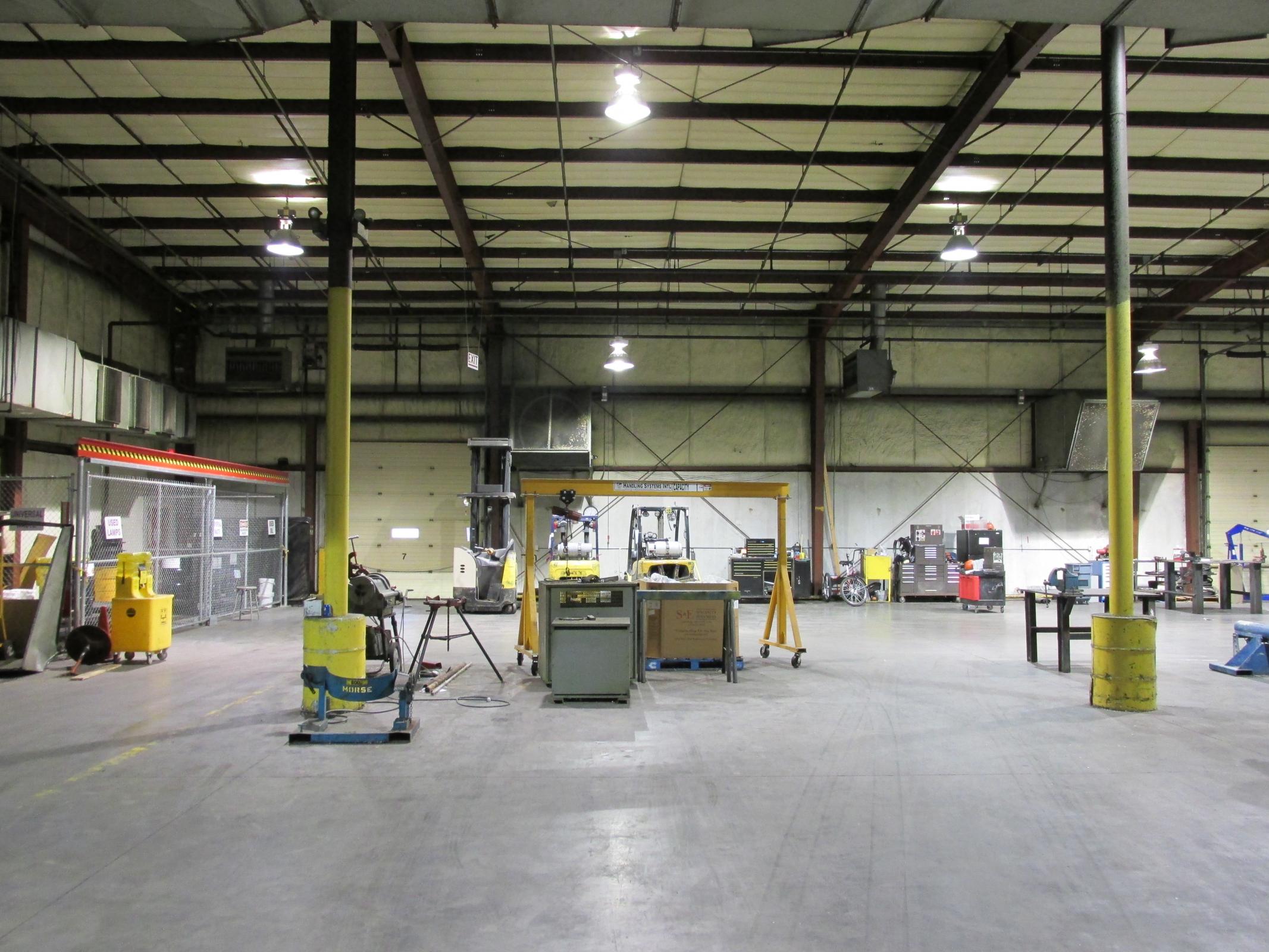 North end of Manufacturing floor
